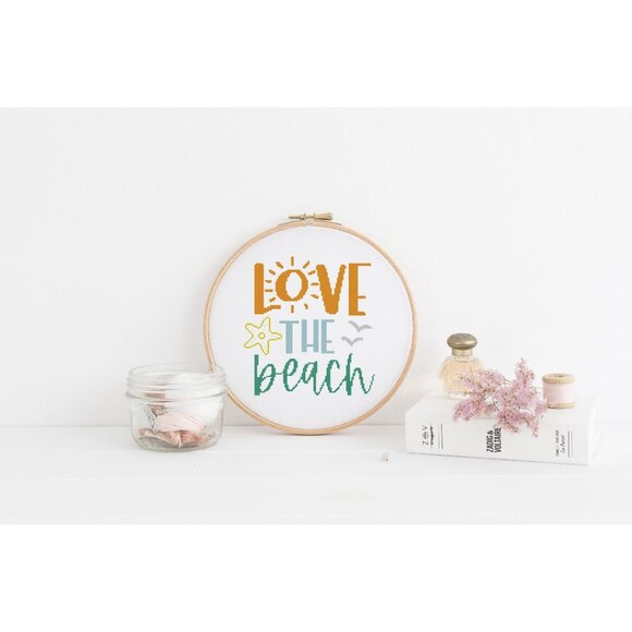 Beach Ocean Summer Funny Humor Sun Counted Cross Stitch Patterns Set of‎ 10 - Picture 3 of 11